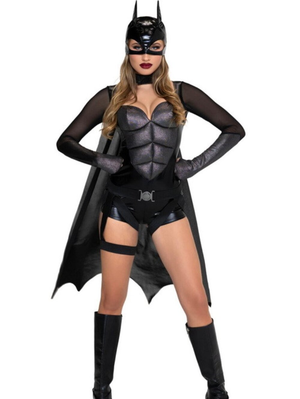 Dark Crimefighter Black Halloween Costume